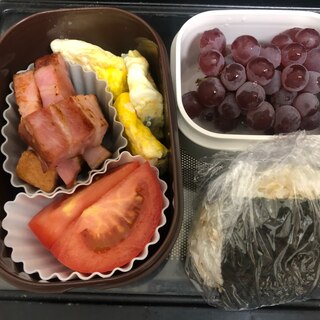 簡単☆厚切りベーコン入りお弁当